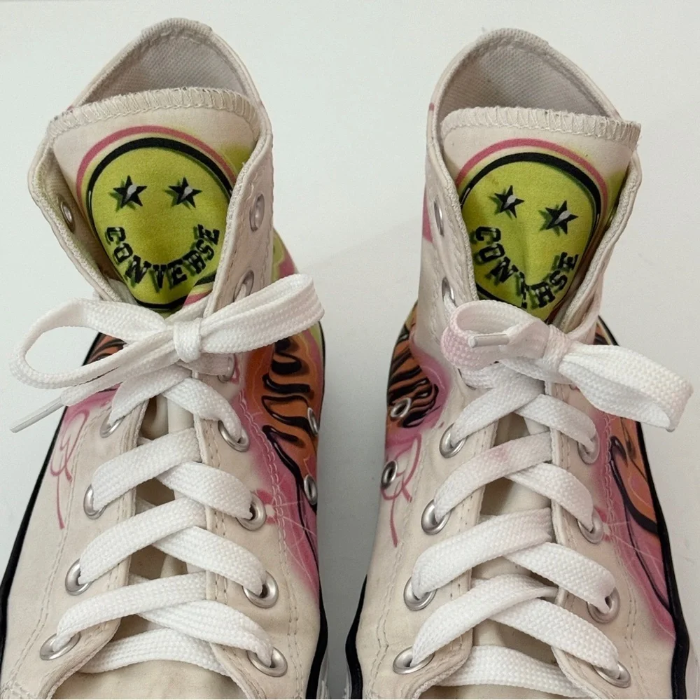 Chuck Taylor All Star Converse Airbrush Graffiti Size Women 7 | Men 5 - Picture 8 of 13